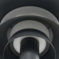 Aplique LED para exterior Lucande Montaro, color antracita, IP54 con sensor