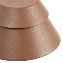 Aplique LED para exterior Lucande Moena, marrón, metal, IP44