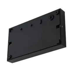 Aplique LED para exterior Lucande Weno, negro, aluminio, IP65