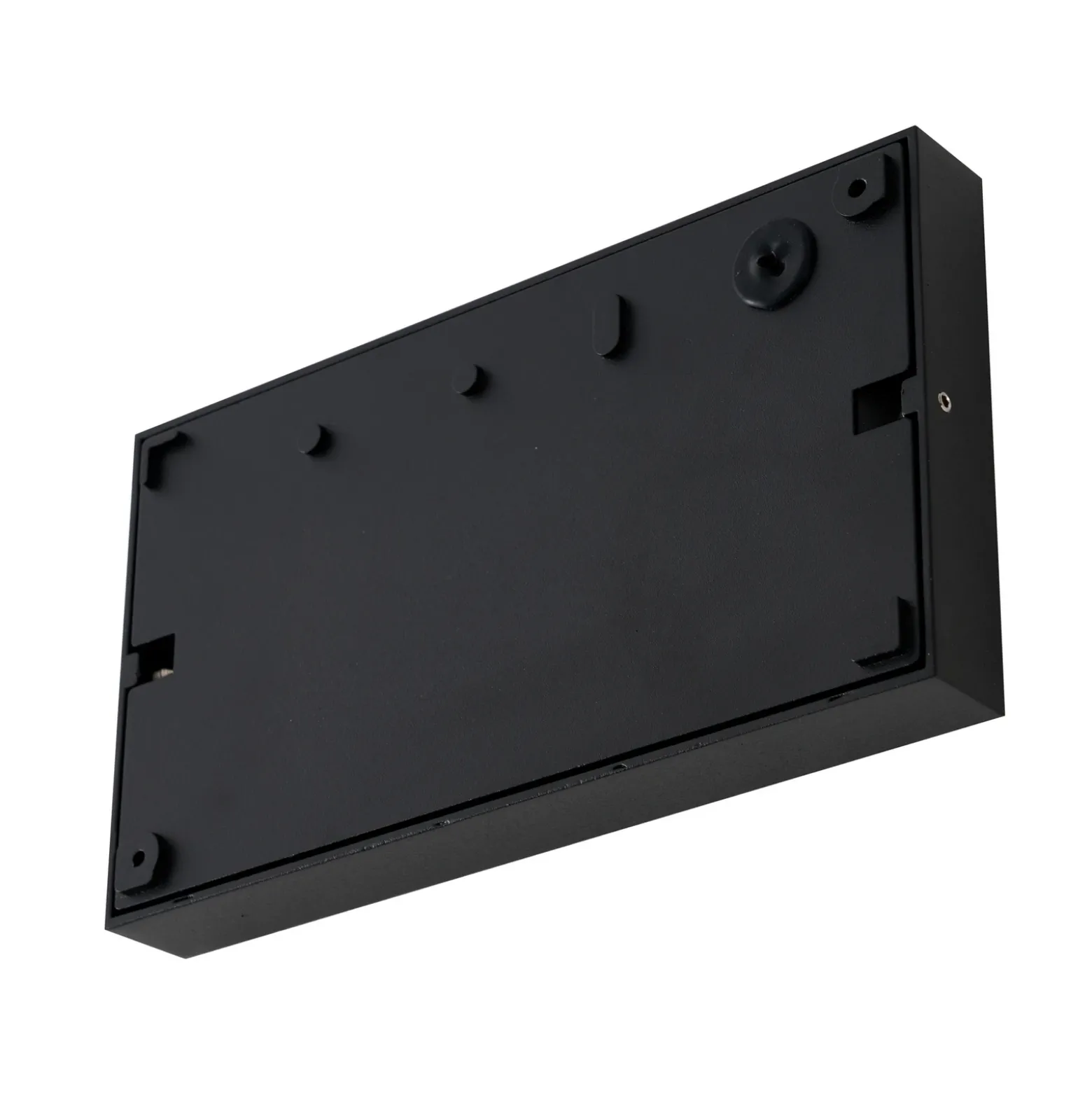 Aplique LED para exterior Lucande Weno, negro, aluminio, IP65