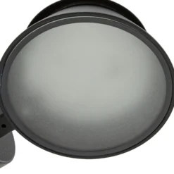 Aplique LED para exterior Lucande Moena, negra, de metal, IP44