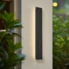 Aplique LED para exterior Lucande Melira, longitud 60 cm, antracita