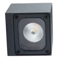 Aplique LED para exterior Lucande Merjem, 10 cm, arriba/abajo, IP54