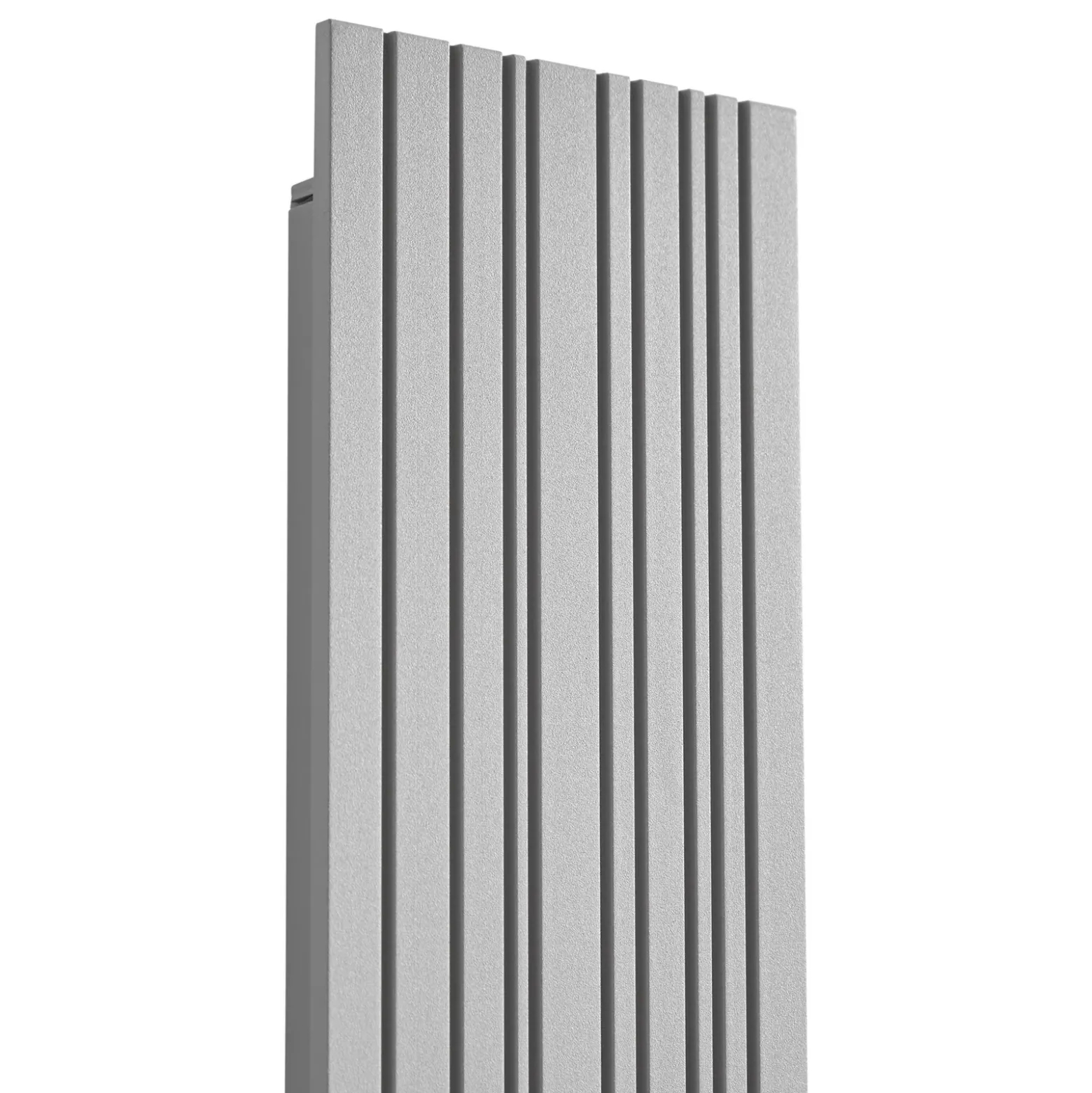 Aplique LED para exterior Lucande Melira, 60 cm de largo, gris claro