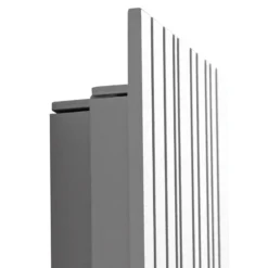 Aplique LED para exterior Lucande Melira, 60 cm de largo, gris claro