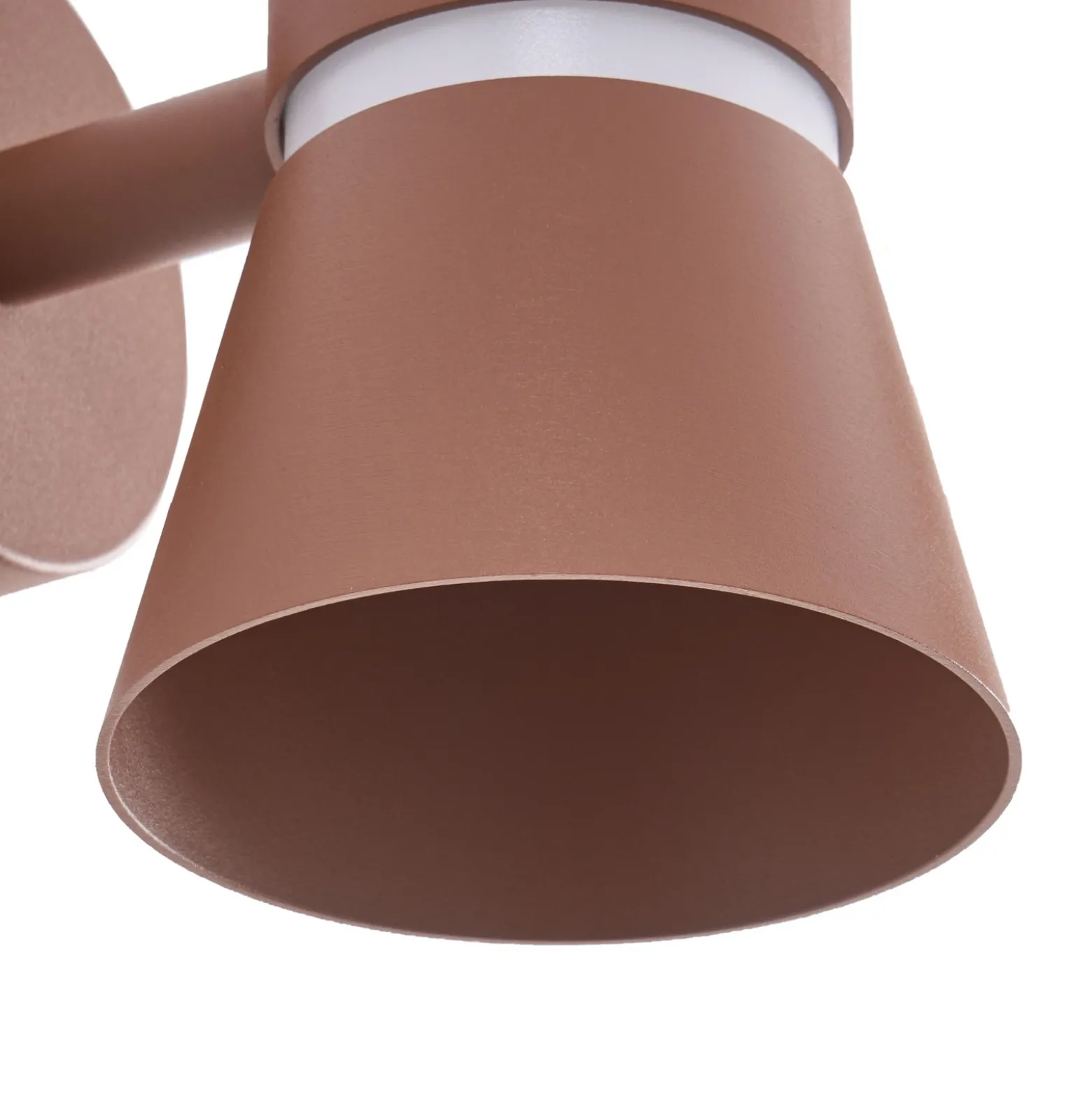 Aplique LED para exterior Lucande Meravi, marrón, 2 luces, IP44