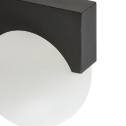 Aplique LED para exterior Lucande Vijon, negra, CCT, IP44