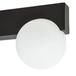 Aplique LED para exterior Lucande Vijon, negra, CCT, IP44
