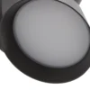 Aplique LED para exterior Lucande Tabena, negro mate, IP44, CCT