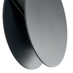Aplique LED para exterior Lucande Advero, color antracita, con número de casa
