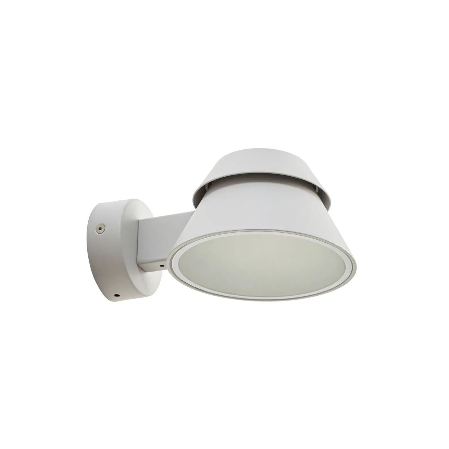 Aplique LED para exterior Lucande Moena, gris claro, metal, IP44
