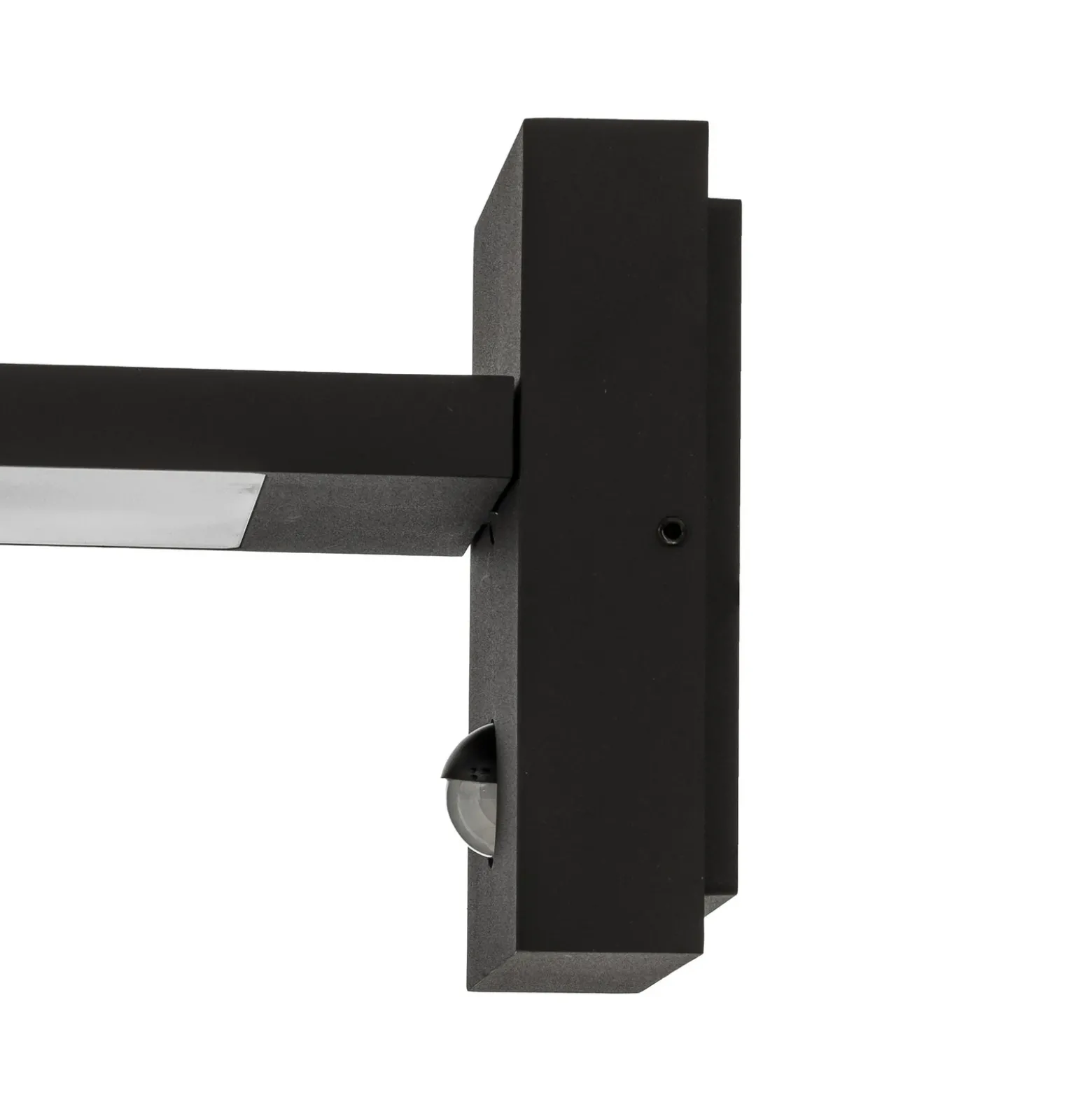 Aplique LED para exterior Lucande Silvan, color antracita, con sensor, IP54