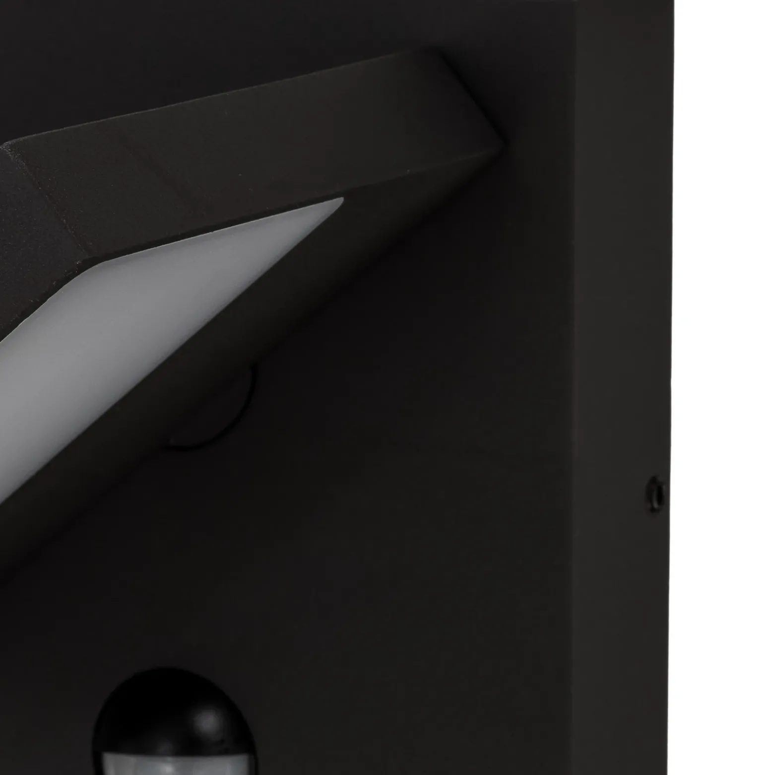 Aplique LED para exterior Lucande Silvan, color antracita, con sensor, IP54