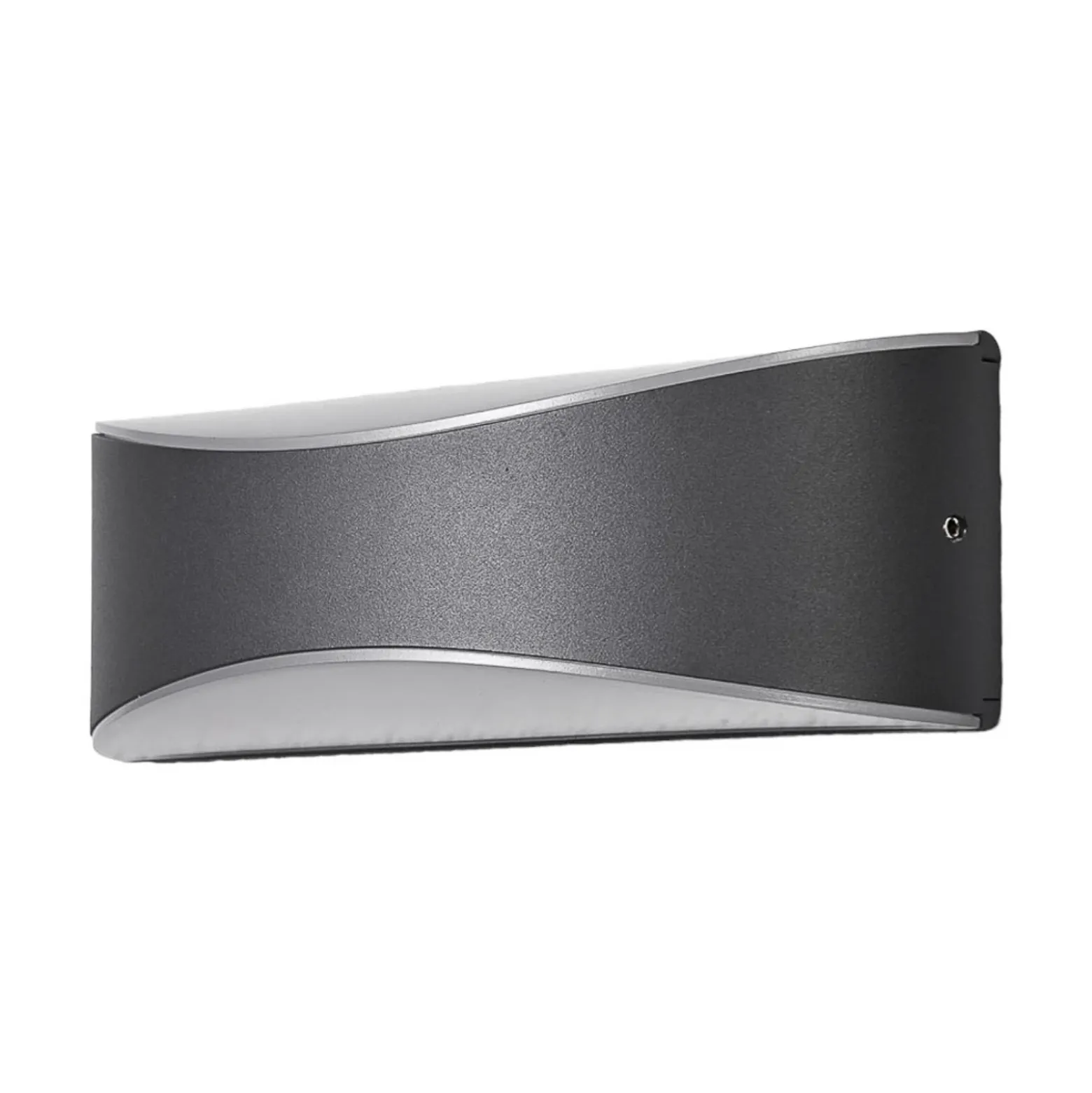 Aplique LED para exterior Lucande «Akira», color antracita, 23 cm de ancho