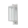 Aplique LED para exterior Lucande «Ferdinand», blanca, con sensor, 38 cm