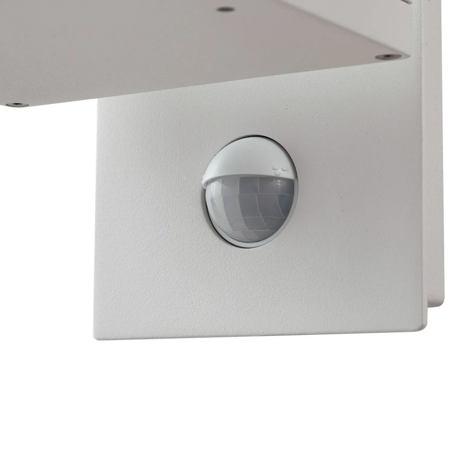 Aplique LED para exterior Lucande «Ferdinand», blanca, con sensor, 38 cm
