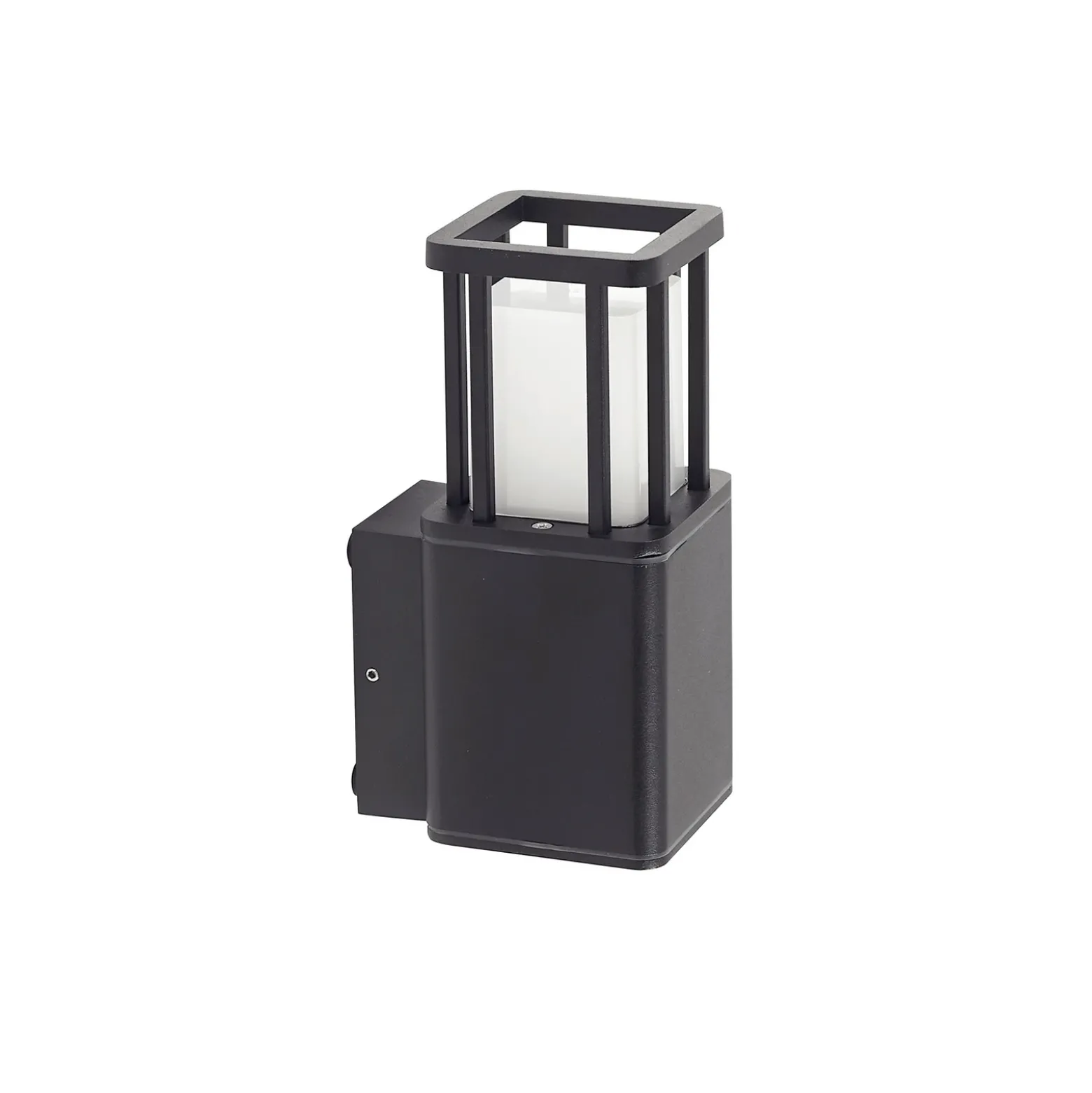 Aplique LED para exterior Lucande Dakil, negro, aluminio