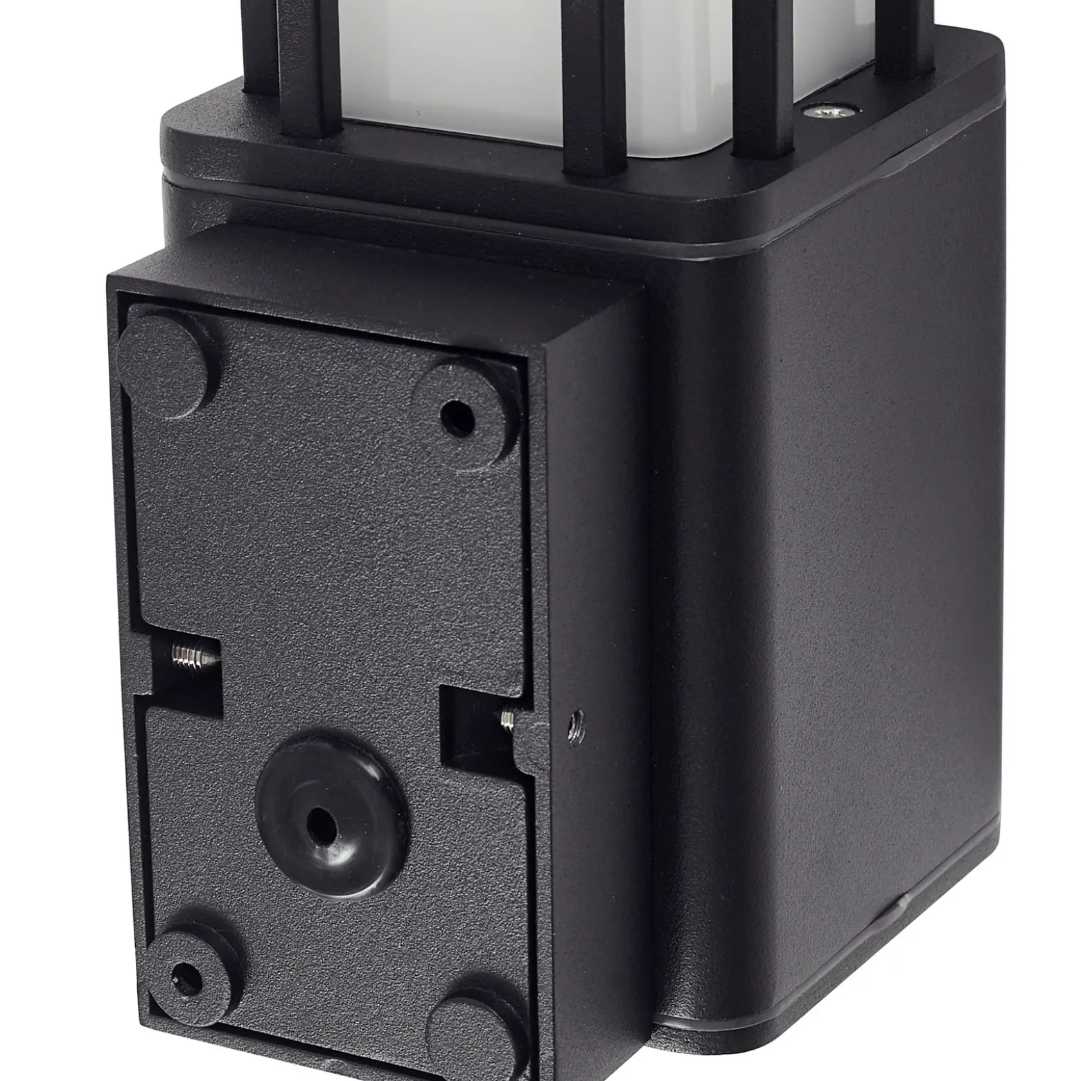 Aplique LED para exterior Lucande Dakil, negro, aluminio