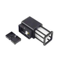 Aplique LED para exterior Lucande Dakil, negro, aluminio
