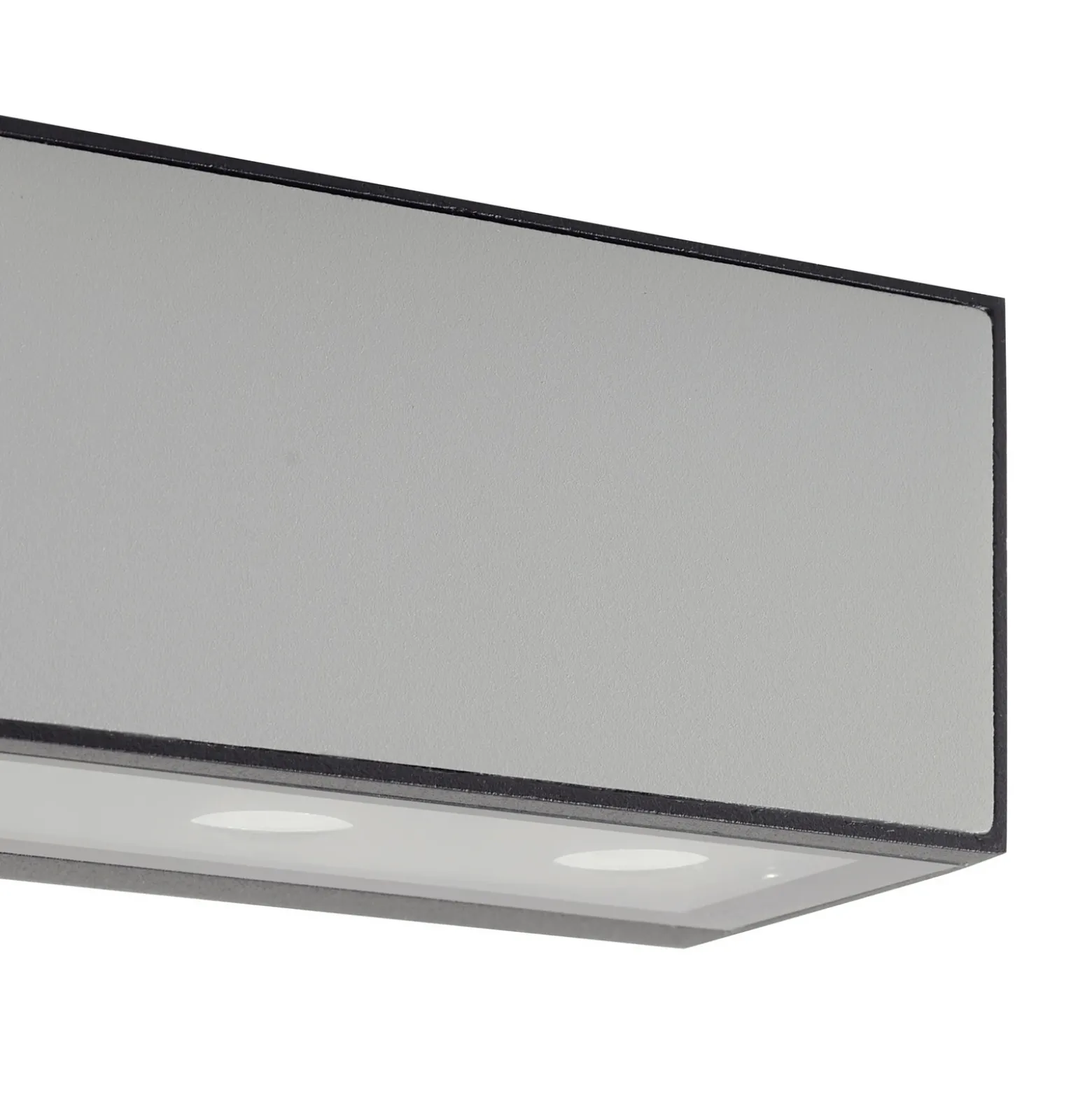 Aplique LED para exterior Lucande Selim, longitud 15,3 cm, negro