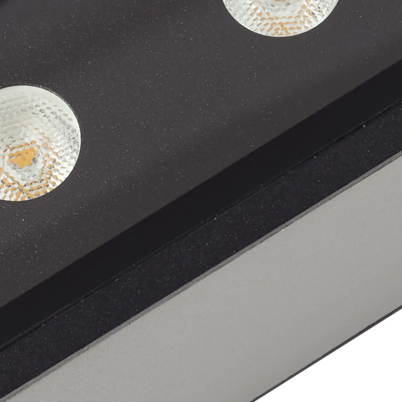 Aplique LED para exterior Lucande Selim, longitud 15,3 cm, negro