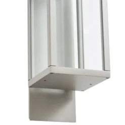 Aplique LED para exterior Lucande Ferdinand, gris piedra, IP54
