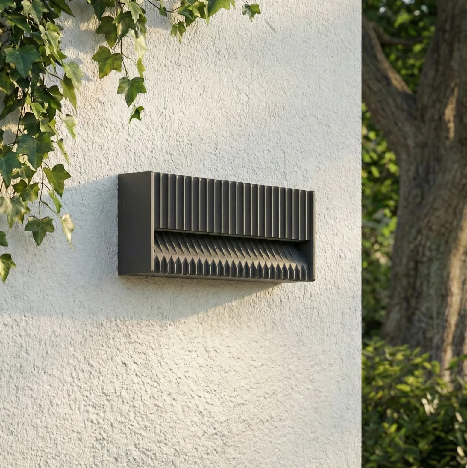 Aplique LED para exterior Lucande Tavion, 25 cm, antracita, IP65