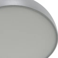 Aplique LED para exterior Lucande Velira, gris claro, metal, IP54