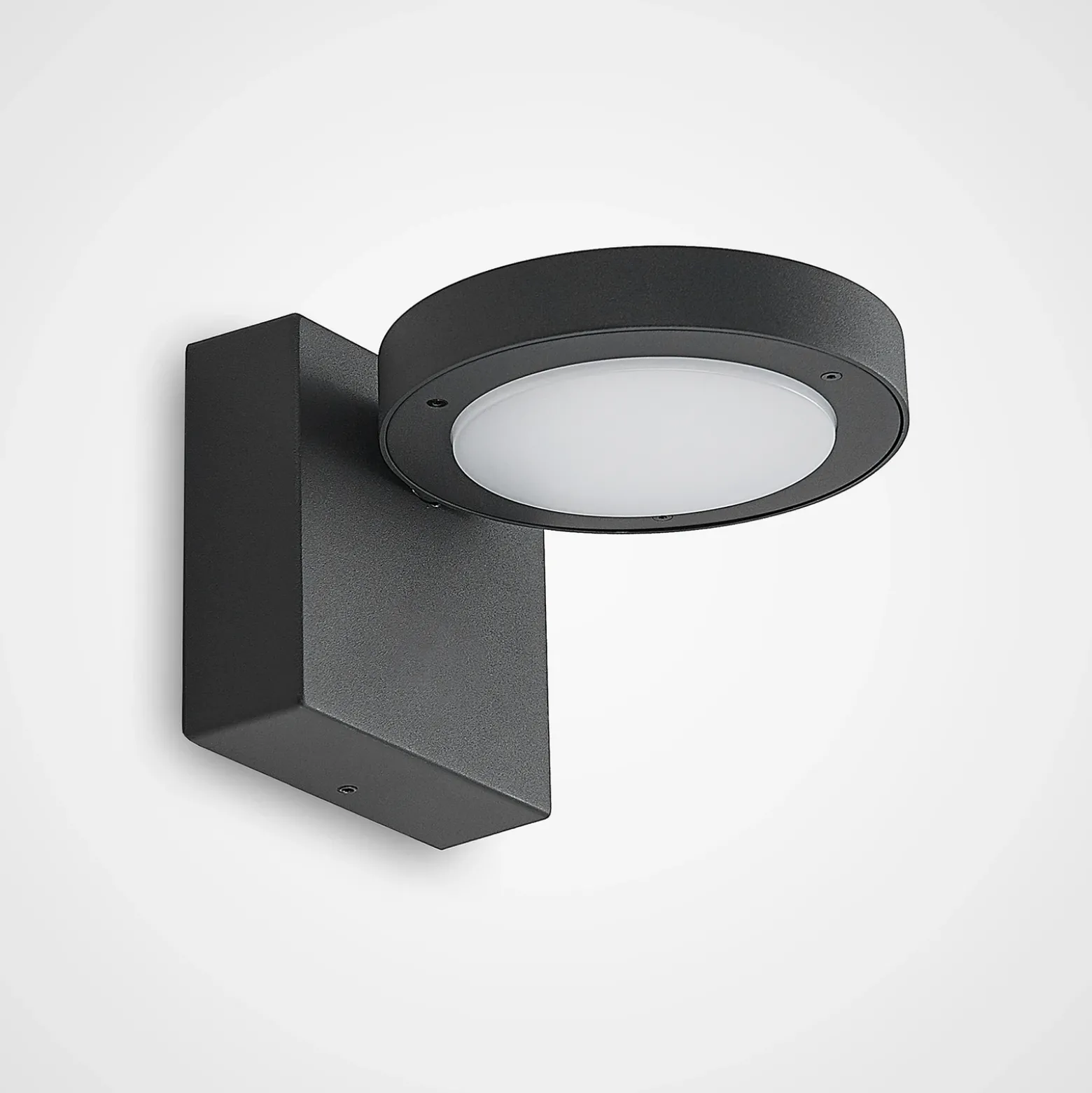 Aplique LED para exterior Lucande Belna, metal, IP65, antracita