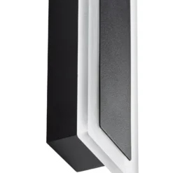 Aplique LED para exterior Lucande Ilora, negra, 60 cm, CCT, IP65