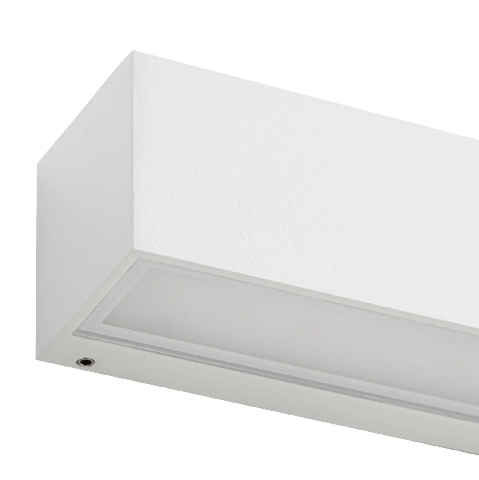 Aplique LED para exterior Lucande Lengo, 50 cm, blanca, luz hacia abajo, 3000 K