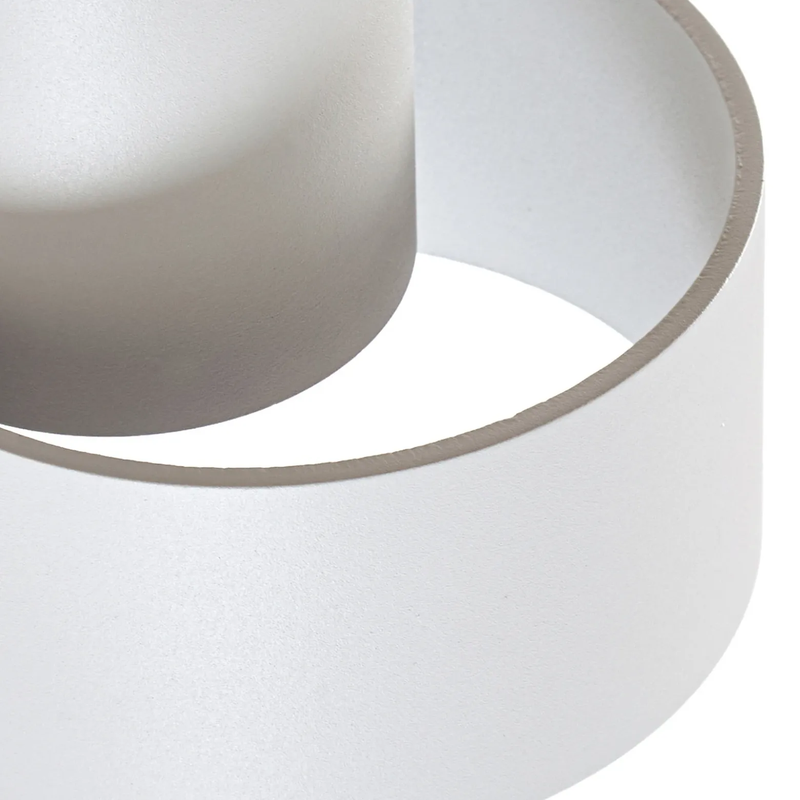 Aplique LED para exterior Lucande Elune, gris claro, IP44, luz hacia