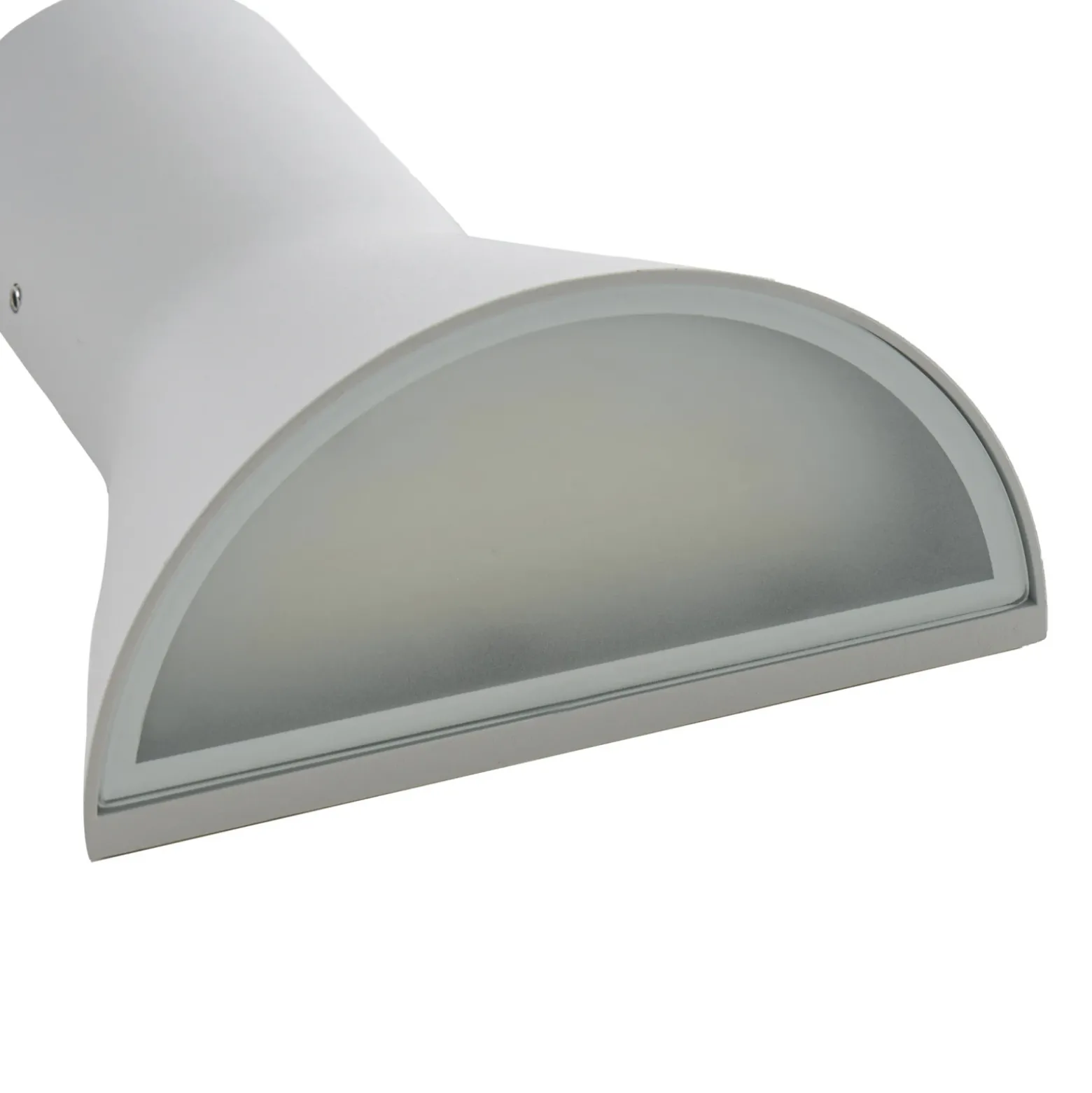 Aplique LED para exterior Lucande Zephy, luz hacia arriba/abajo, gris claro,
