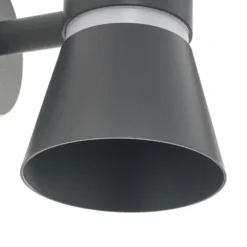 Aplique LED para exterior Lucande Meravi, color antracita, 2 luces, IP44