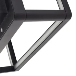 Aplique LED para exterior Lucande Thorvid, altura 26 cm, negro