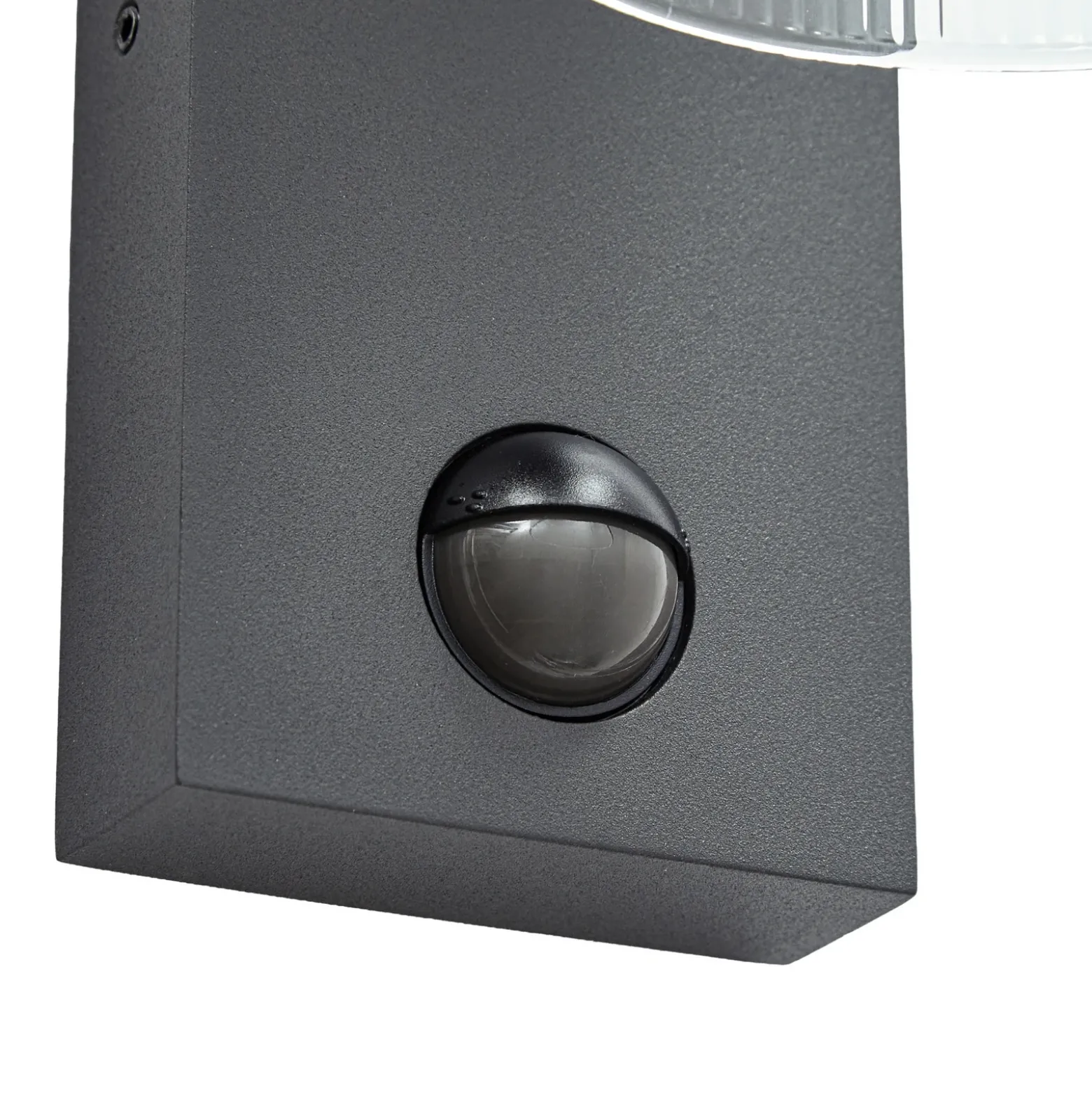 Aplique LED para exterior Lucande Beelia Sensor antracita estriada