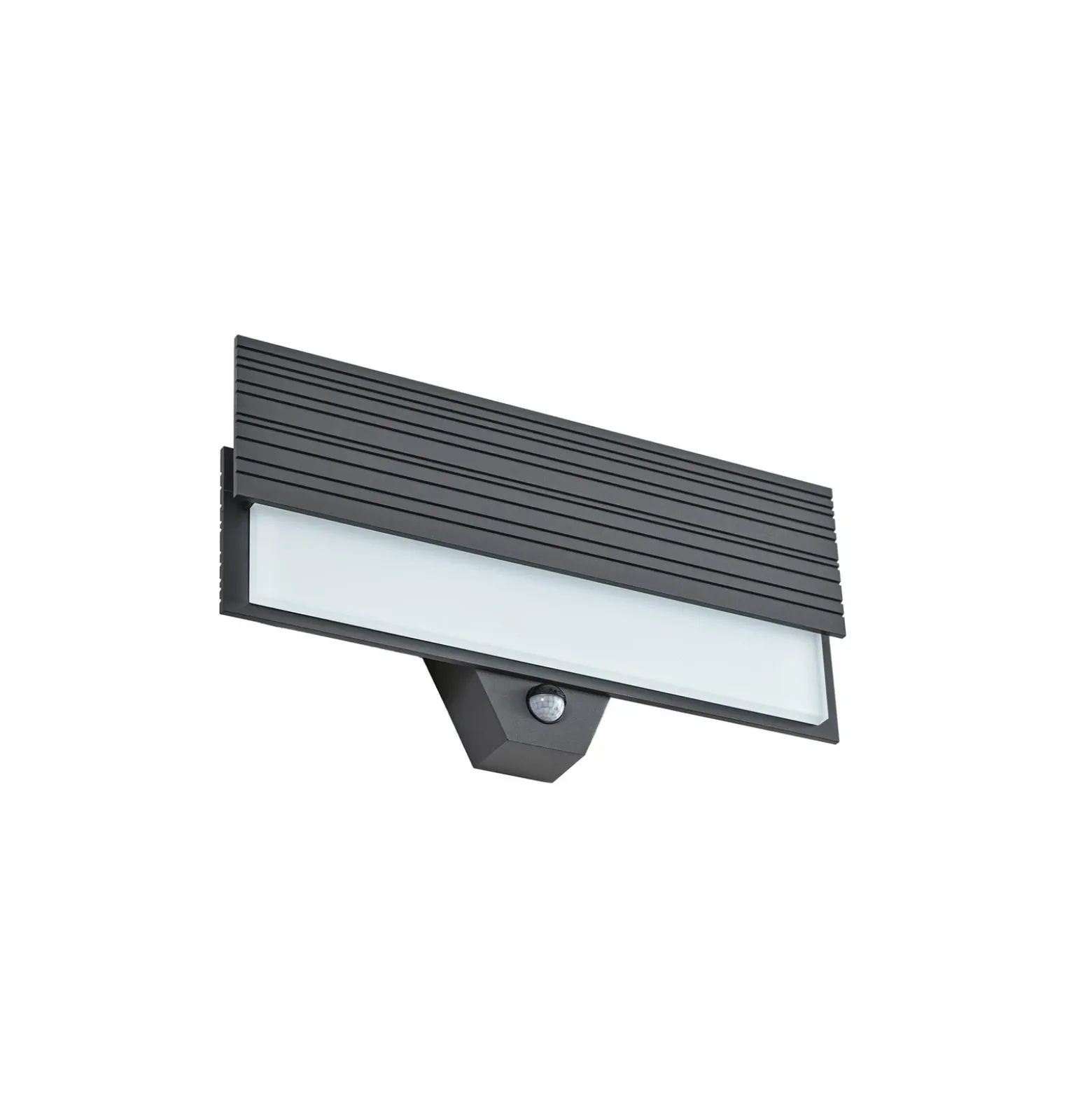 Aplique LED para exterior Lucande Melira, sensor, antracita, IP65
