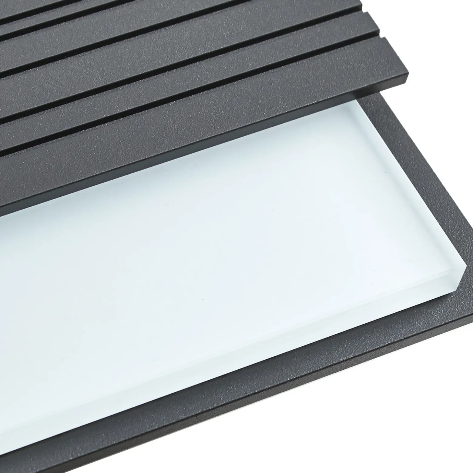 Aplique LED para exterior Lucande Melira, sensor, antracita, IP65
