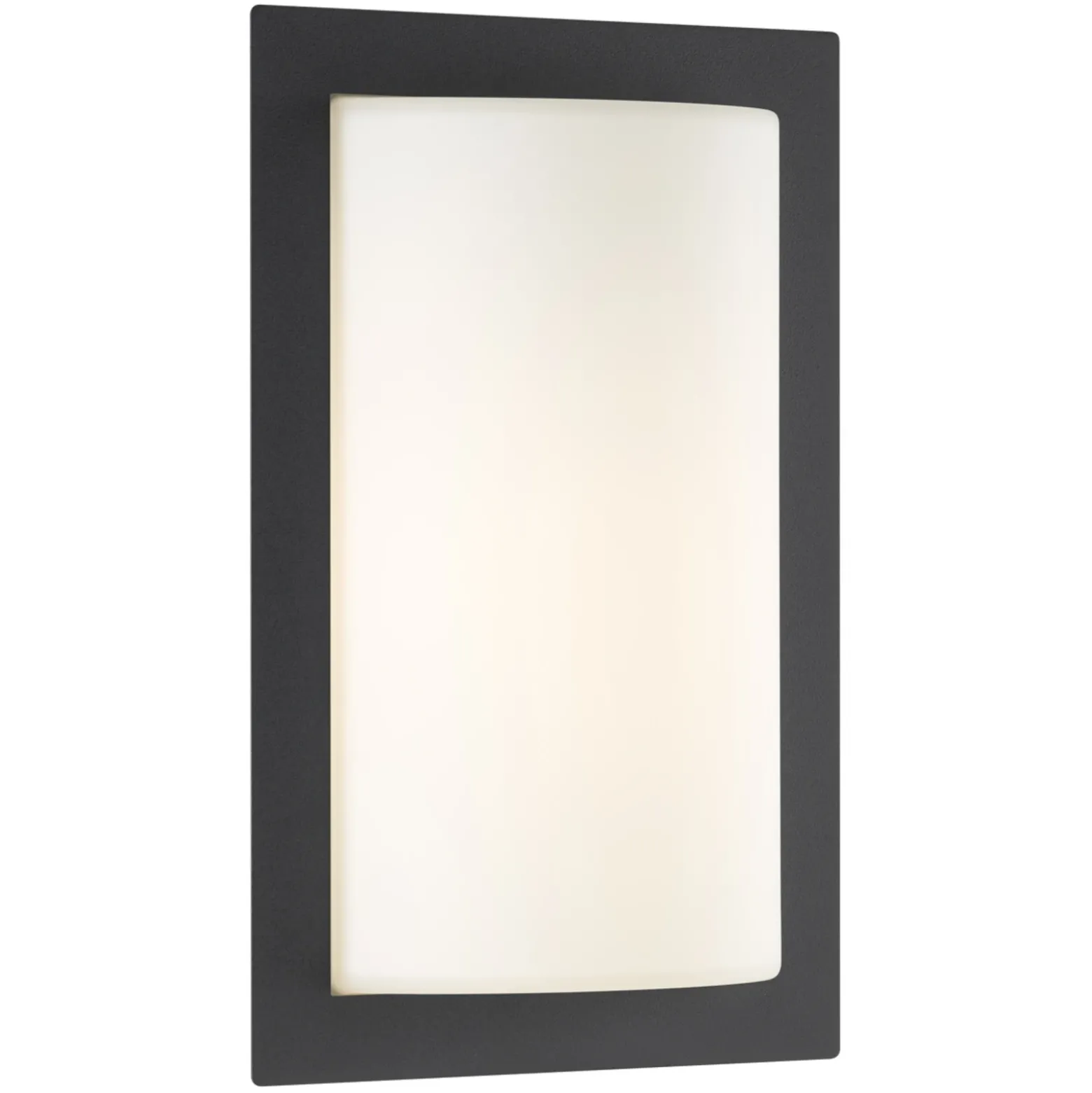 Aplique LED para exterior Luis, color grafito, cristal, acero inoxidable