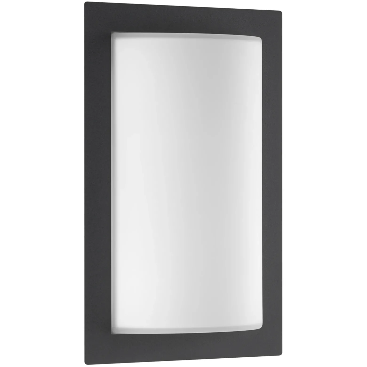 Aplique LED para exterior Luis, color grafito, cristal, acero inoxidable