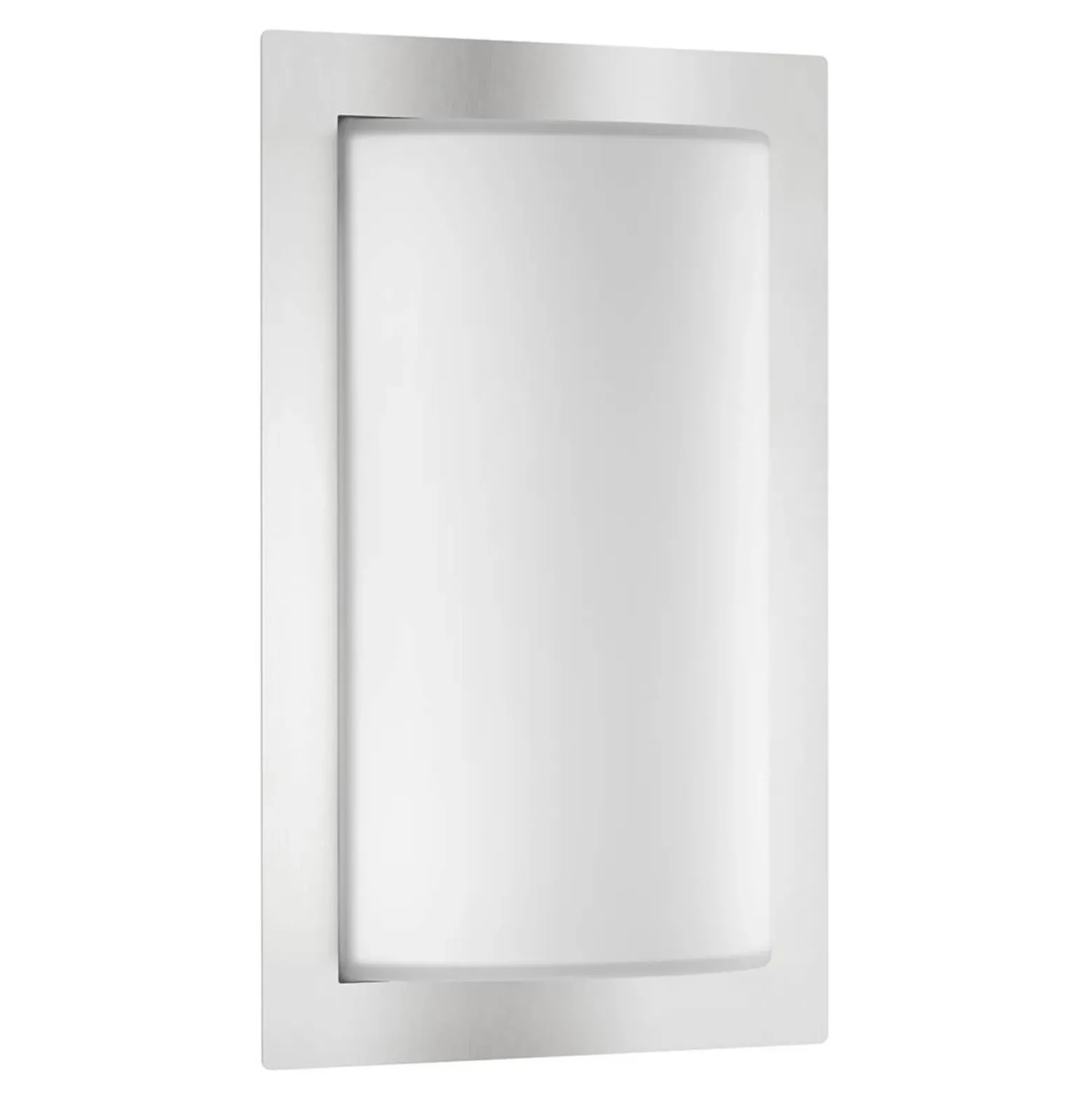Aplique LED para exterior Luis, cristal, acero inoxidable