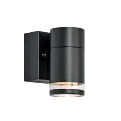 Aplique LED para exterior Luno, negra, 1 luz, IP65, atenuable.