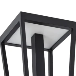 Aplique LED para exterior Lynx de Lucande, 35,5 cm, negro, IP44