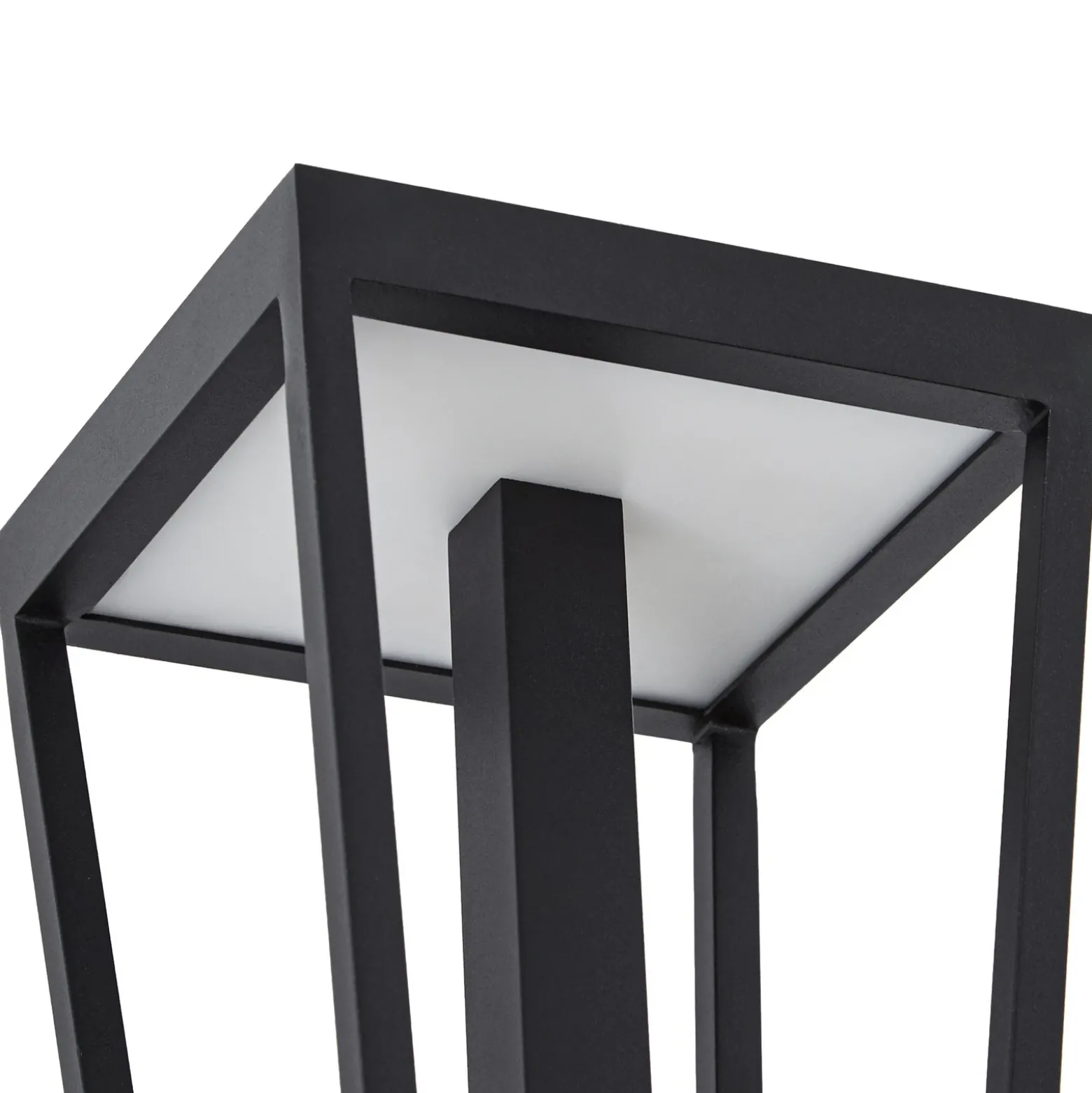 Aplique LED para exterior Lynx de Lucande, 35,5 cm, negro, IP44
