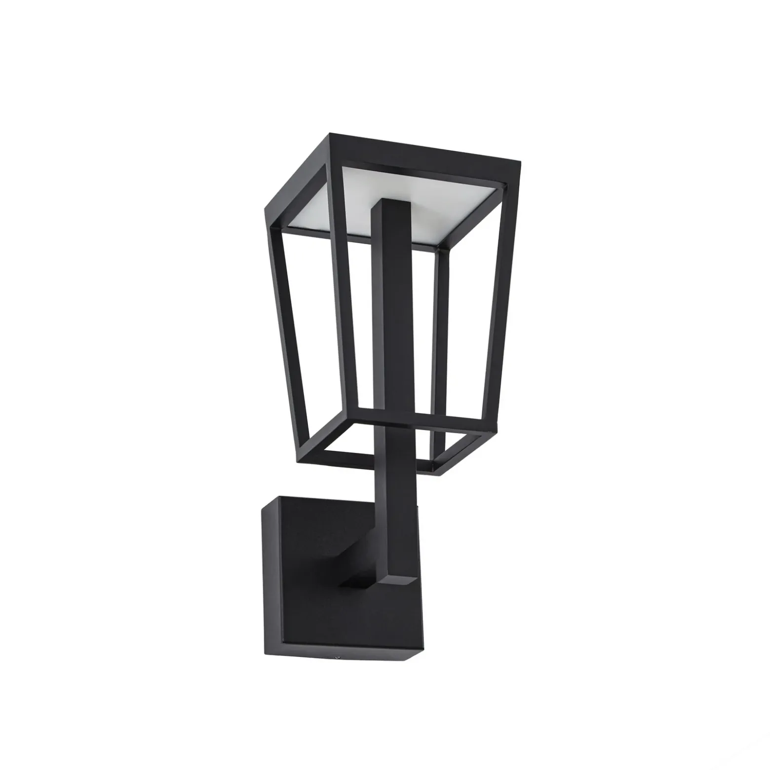Aplique LED para exterior Lynx de Lucande, 35,5 cm, negro, IP44