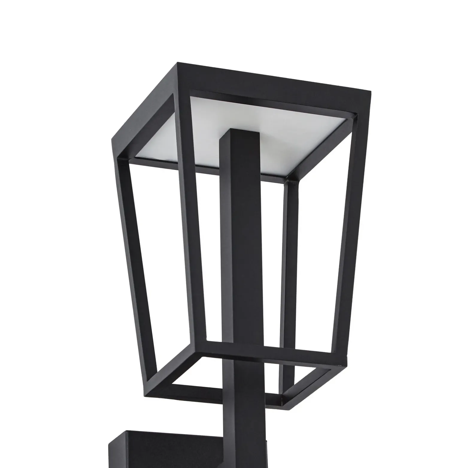 Aplique LED para exterior Lynx de Lucande, 35,5 cm, negro, IP44