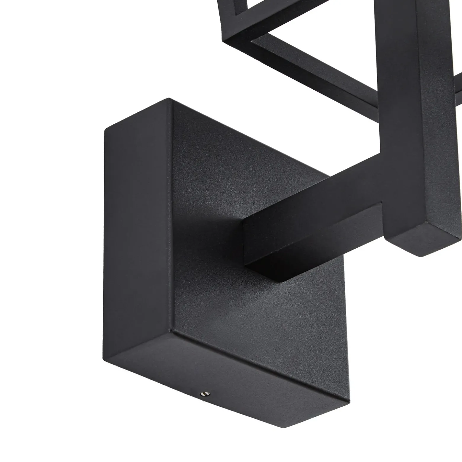 Aplique LED para exterior Lynx de Lucande, 35,5 cm, negro, IP44
