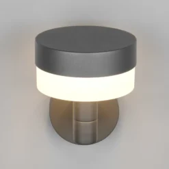 Aplique LED para exterior Mackenzie Sensor antracita, aluminio fundido a presión