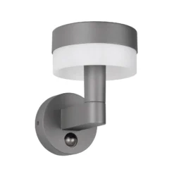 Aplique LED para exterior Mackenzie Sensor antracita, aluminio fundido a presión