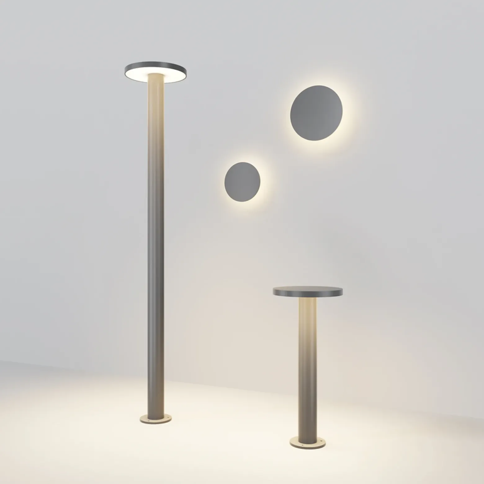Aplique LED para exterior Maytoni Wald, 3000K, grafito